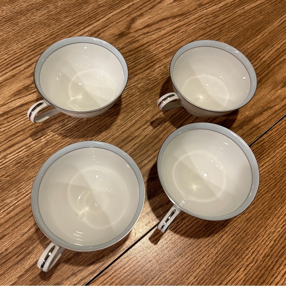 4 Noritake Brandon teacups - Picture 2 of 5